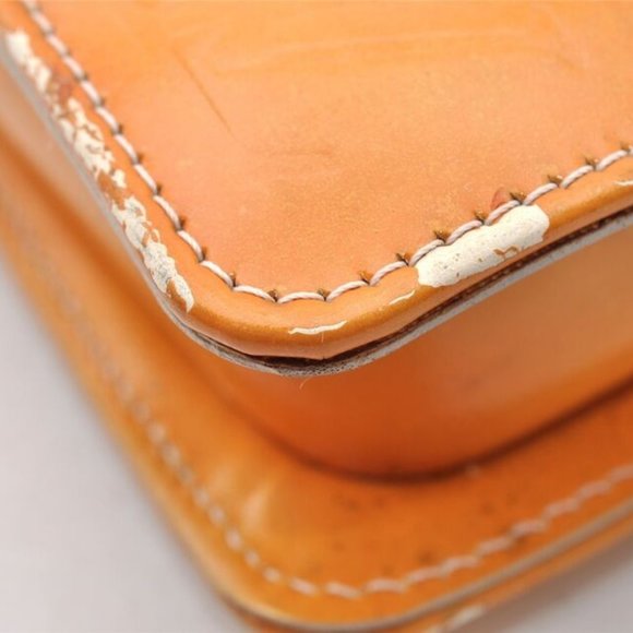 Authentic Louis Vuitton Vernis Lexington Hand Bag Pouch Yellow M91056 LV 5057I - Picture 11 of 16